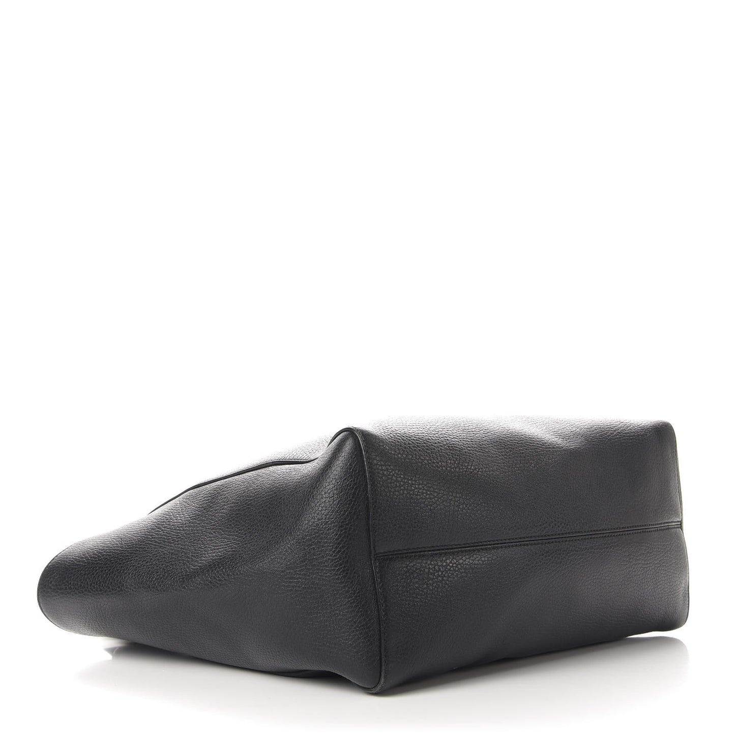 Pebbled Calfskin Medium Swing Tote Black