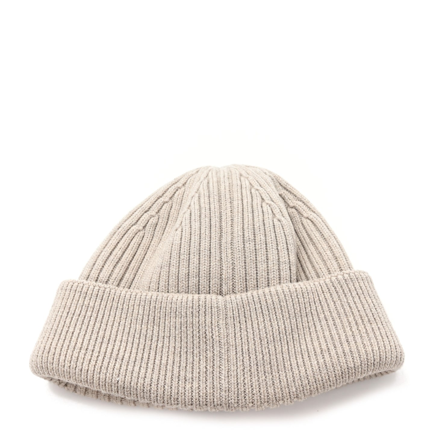 Wool Logo Beanie Dark Beige