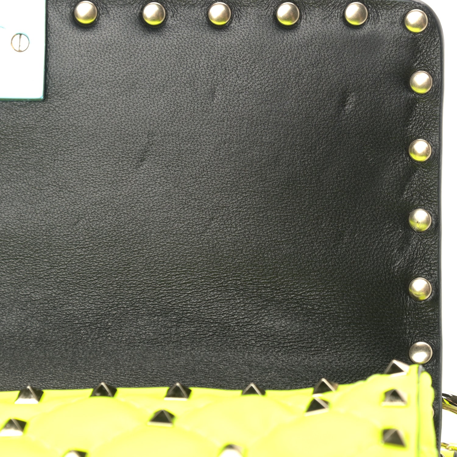 Valentino Garavani Lambskin Medium Rockstud Spike Shoulder Bag Lime 11 of 11