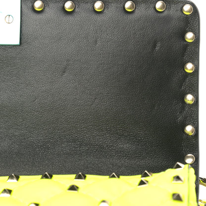 Valentino Garavani Lambskin Medium Rockstud Spike Shoulder Bag Lime 11 of 11