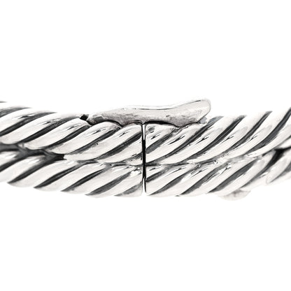 David Yurman Sterling Silver Diamond Black Orchid Albion Cable Bracelet 4 of 6