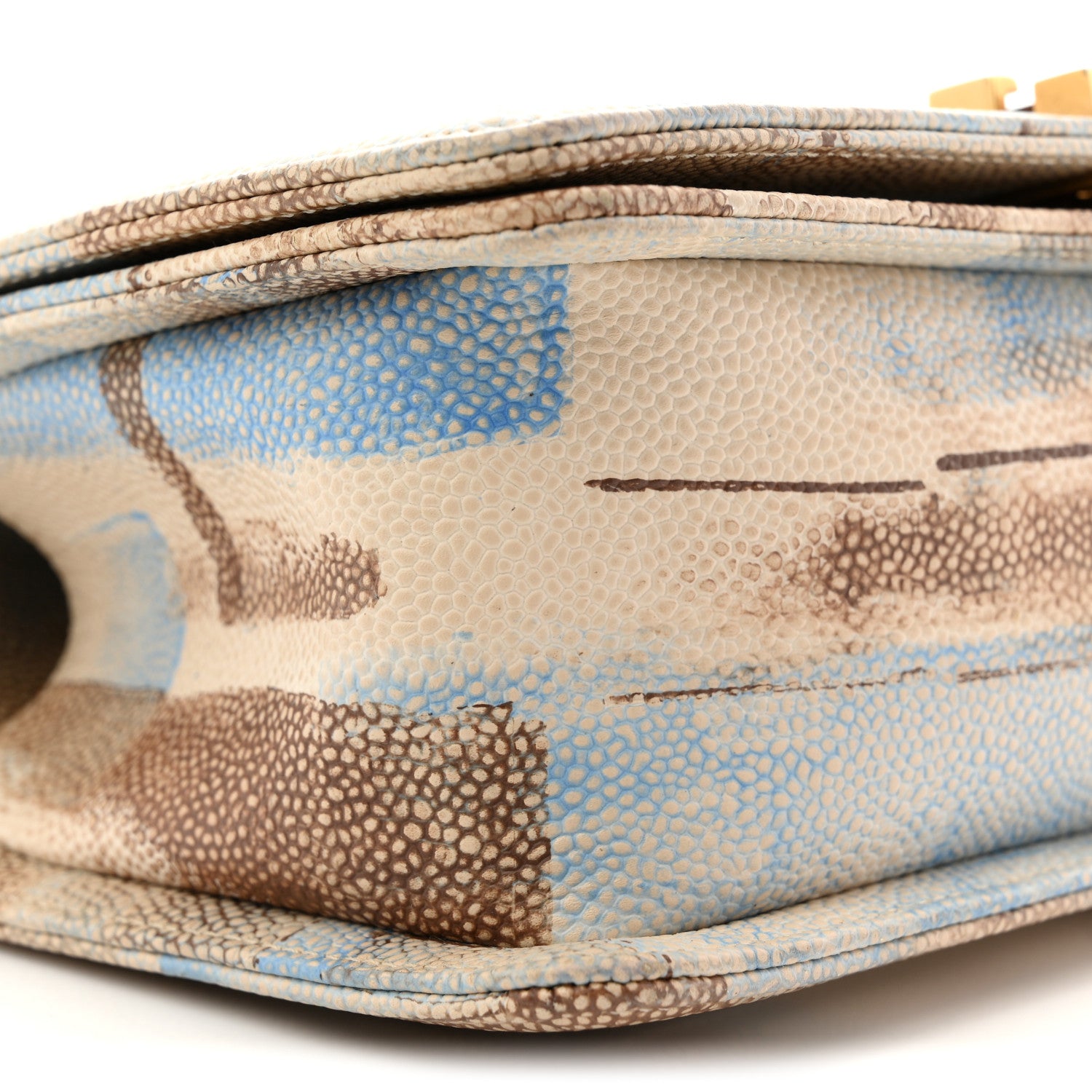 Chanel Painted Caviar Quilted Medium Boy In Cuba Flap Blue 9 of 10