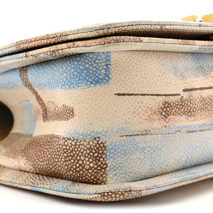 Chanel Painted Caviar Quilted Medium Boy In Cuba Flap Blue 9 of 10