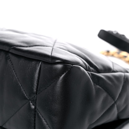 Chanel Lambskin Quilted Large Chanel 19 Flap Black 8 of 12
