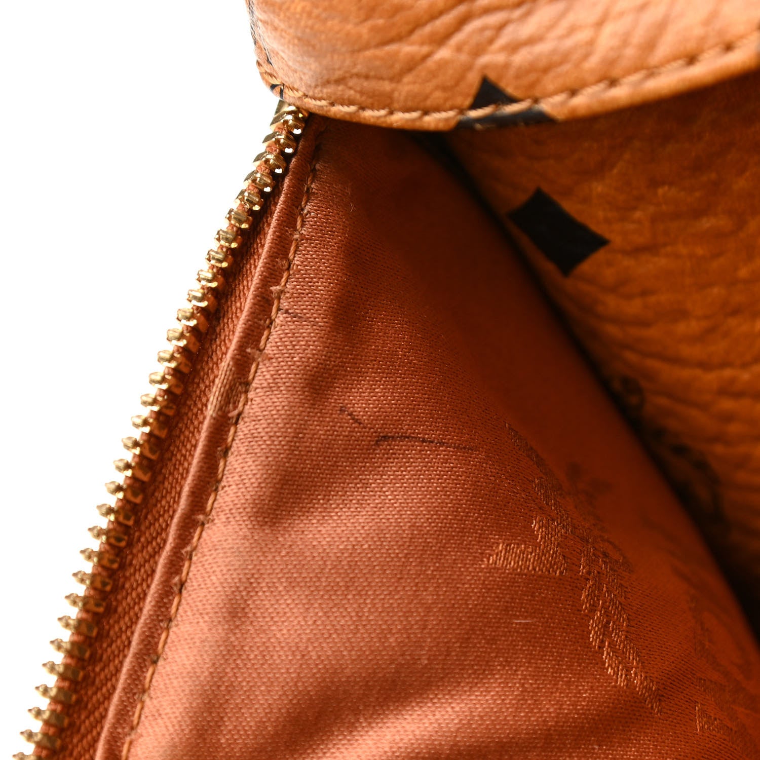 MCM Visetos Medium Stud Stark Backpack Cognac 9 of 14