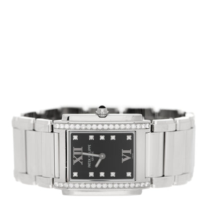 Patek Philippe Stainless Steel Diamond 25mm Twenty-4 Quartz Watch Black 4910/10A-001 2 of 4