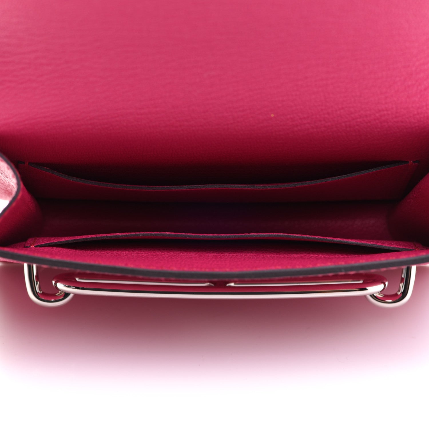 Hermes Chevre Mysore Roulis Slim Wallet Rose Shocking 7 of 10