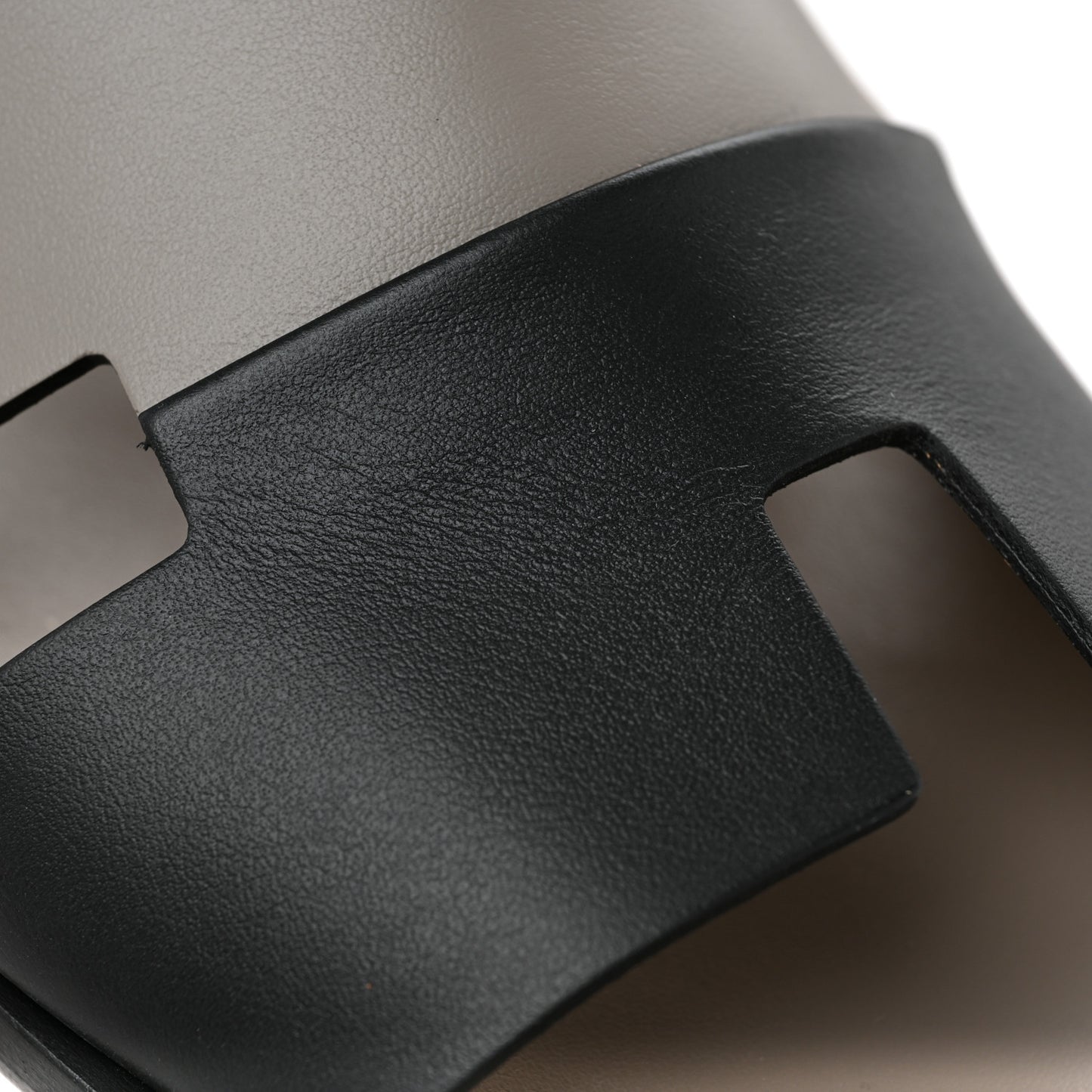 Calfskin Mens Izmir Sandals 43 Black Gris