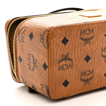 MCM Visetos Rockstar Vanity Case Cognac 8 of 10