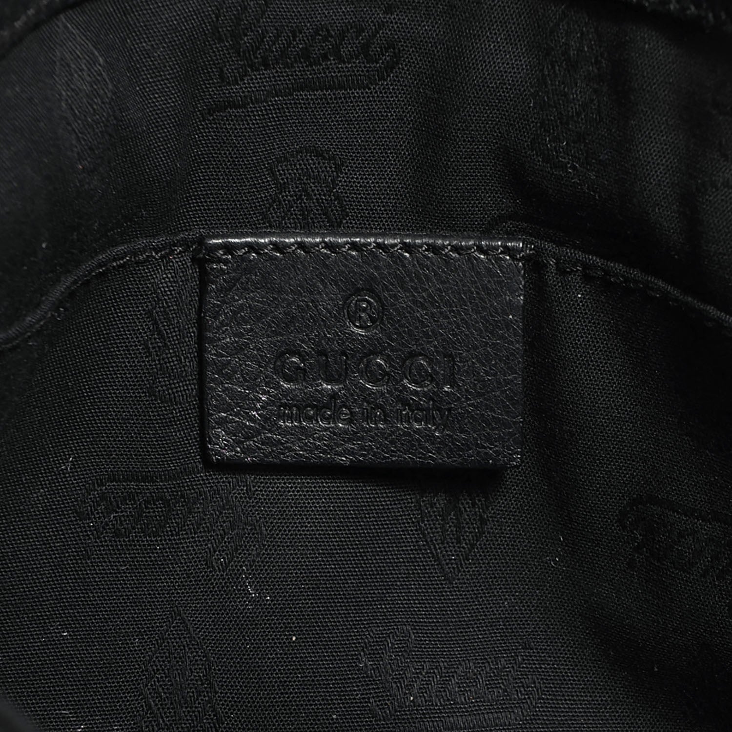 Gucci Leather Bamboo Croisette Evening Bag Black 6 of 7
