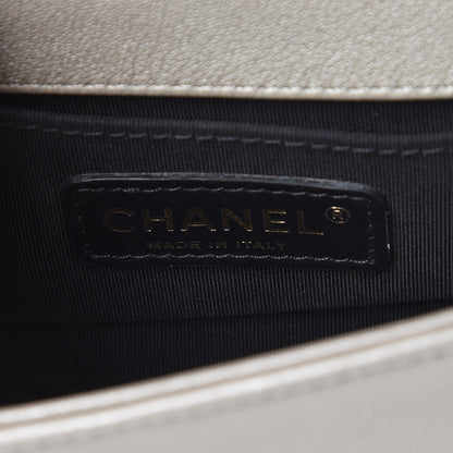 Chanel Metallic Lambskin Mini Scaled Boy Flap Gold 6 of 7
