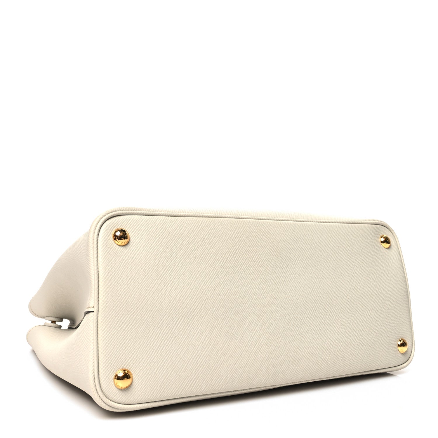 Prada Saffiano Cuir Medium Double Bag Talco Lacca 4 of 12