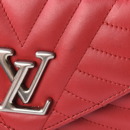 Louis Vuitton Calfskin New Wave Chain Pochette Scarlet 10 of 10