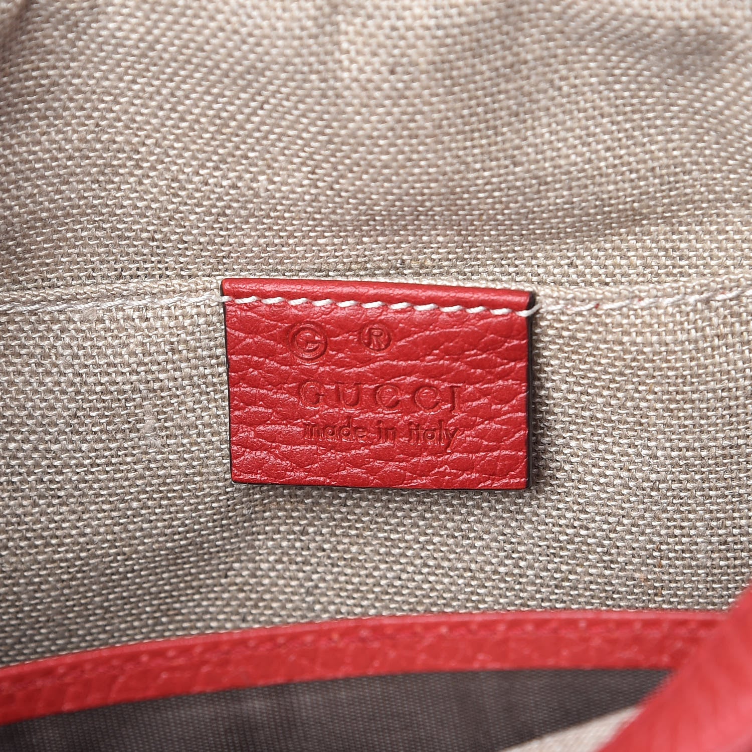 Gucci Monogram Mini Bree Messenger Bag Red 6 of 9