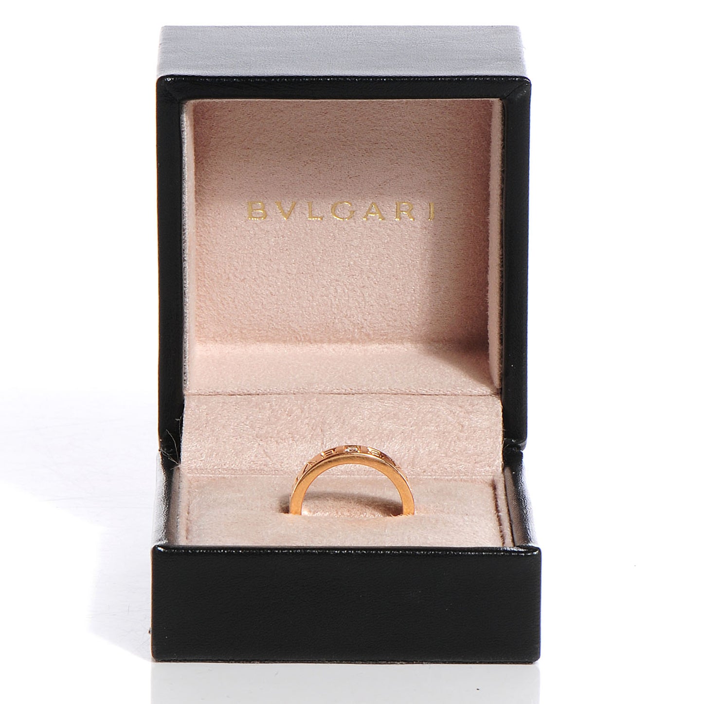 18K Rose Gold Diamond B.Zero1 Essential Band Ring
