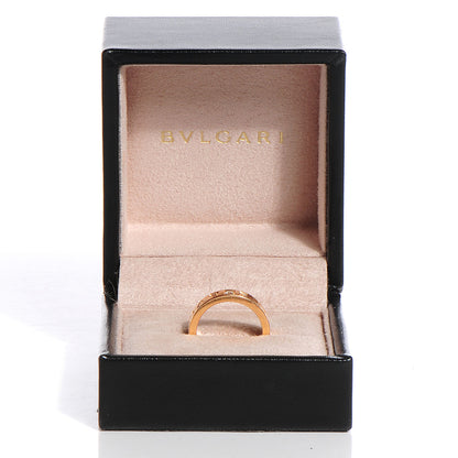 Bulgari 18K Rose Gold Diamond B.Zero1 Essential Band Ring 3 of 6