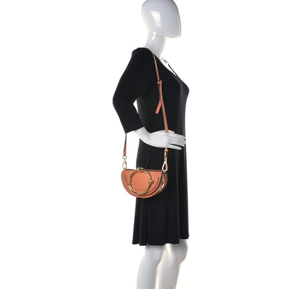 Chloe Spazzolato Sfumato Lambskin Calfskin Small Nile Bracelet Minaudiere Bag Ideal Blush 2 of 14