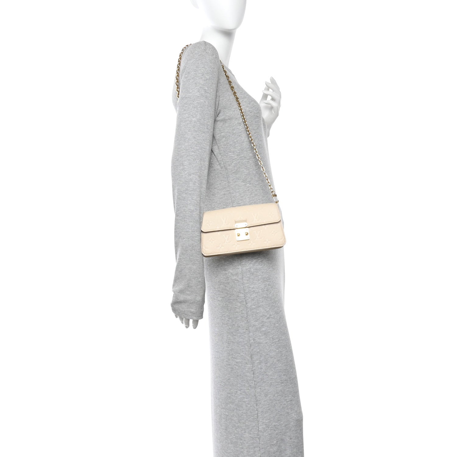 Louis Vuitton Empreinte Metis Wallet On Chain Cream 2 of 11