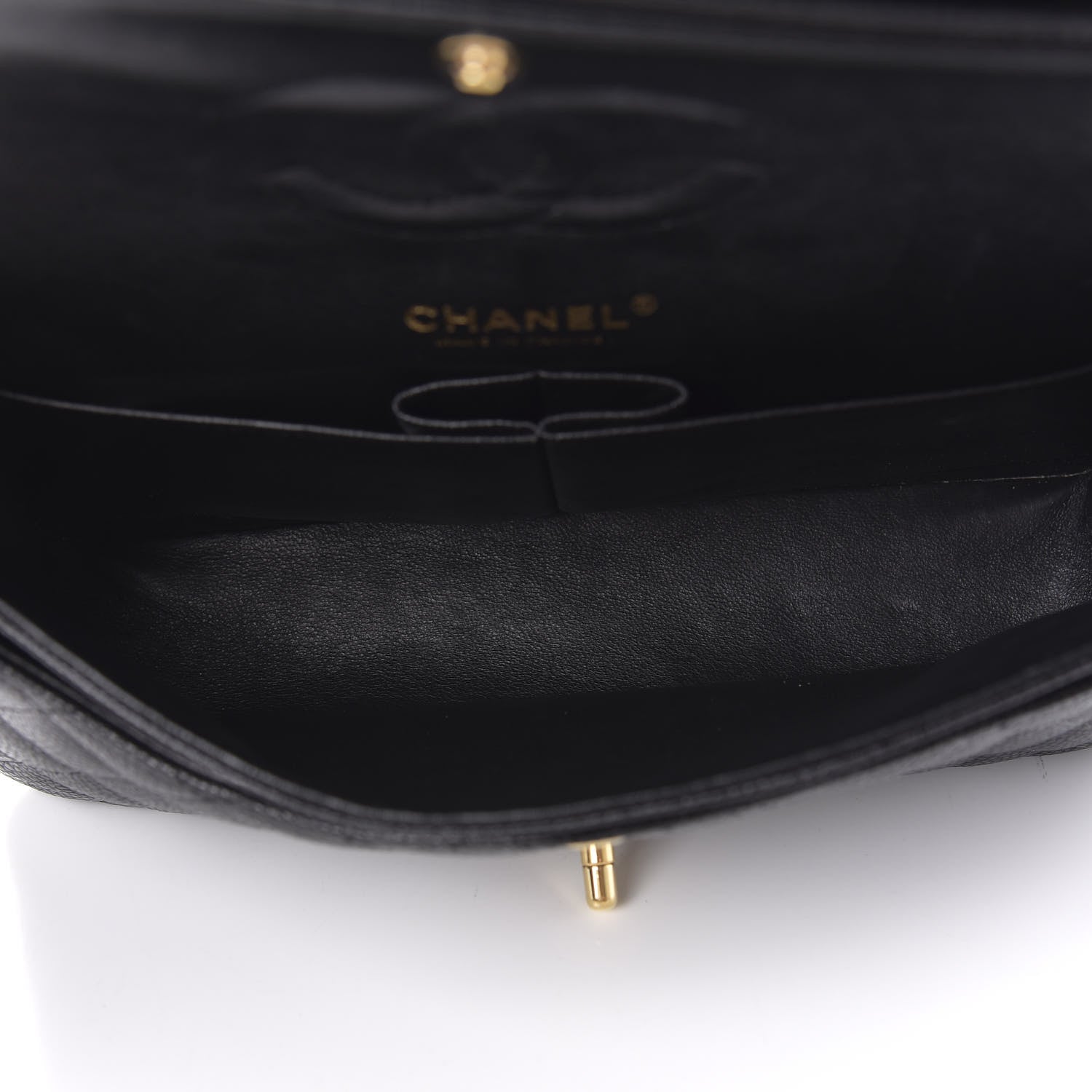 Chanel Caviar Quilted Medium Double Flap Black 5 of 11