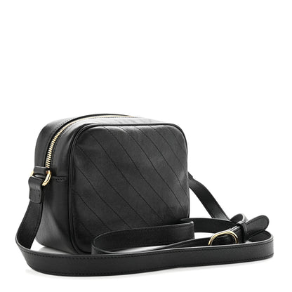 Gucci Sakai Be Green Calfskin Diagonal Stitched Small Blondie Shoulder Bag Black 3 of 10