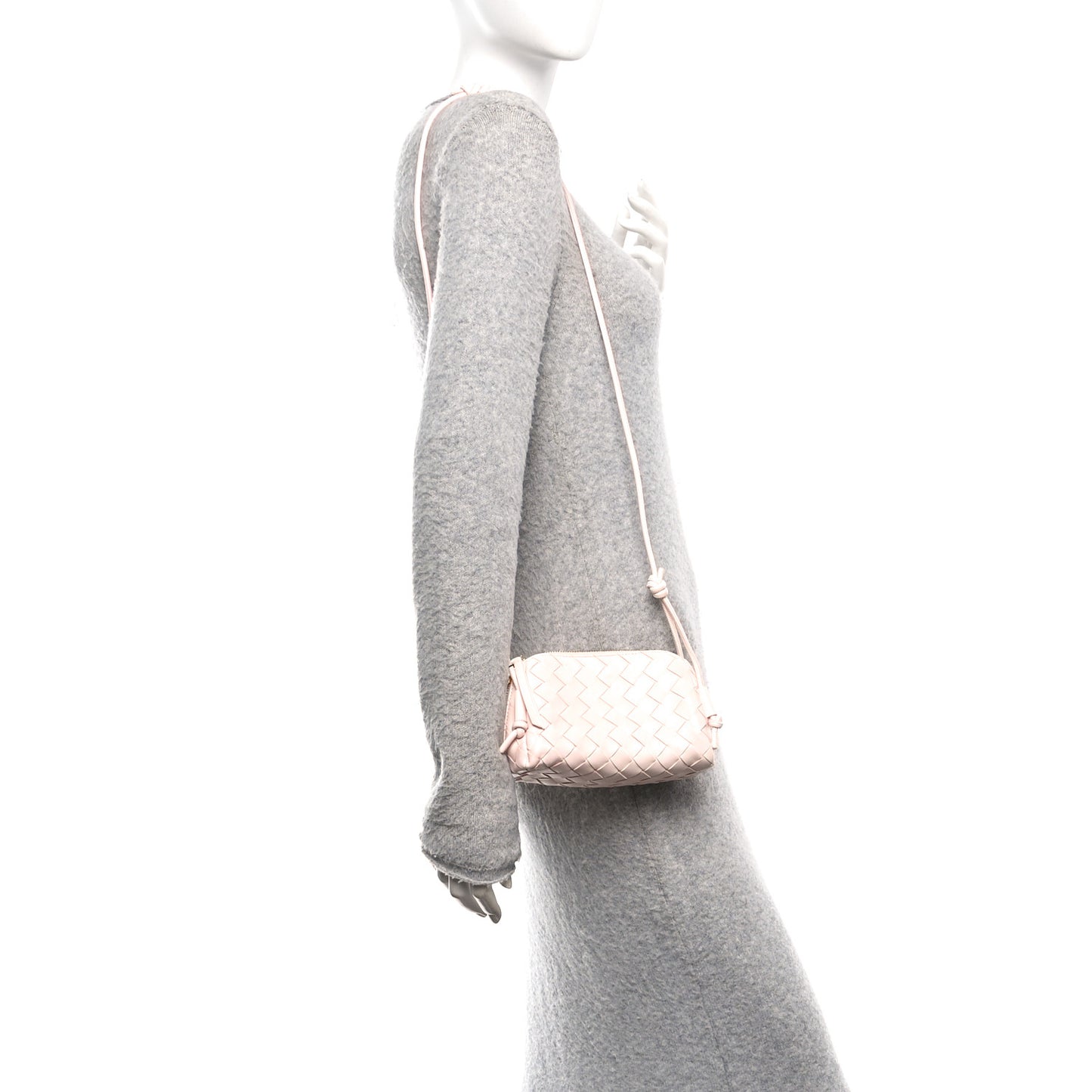 Nappa Intrecciato Concert Pouch Seashell