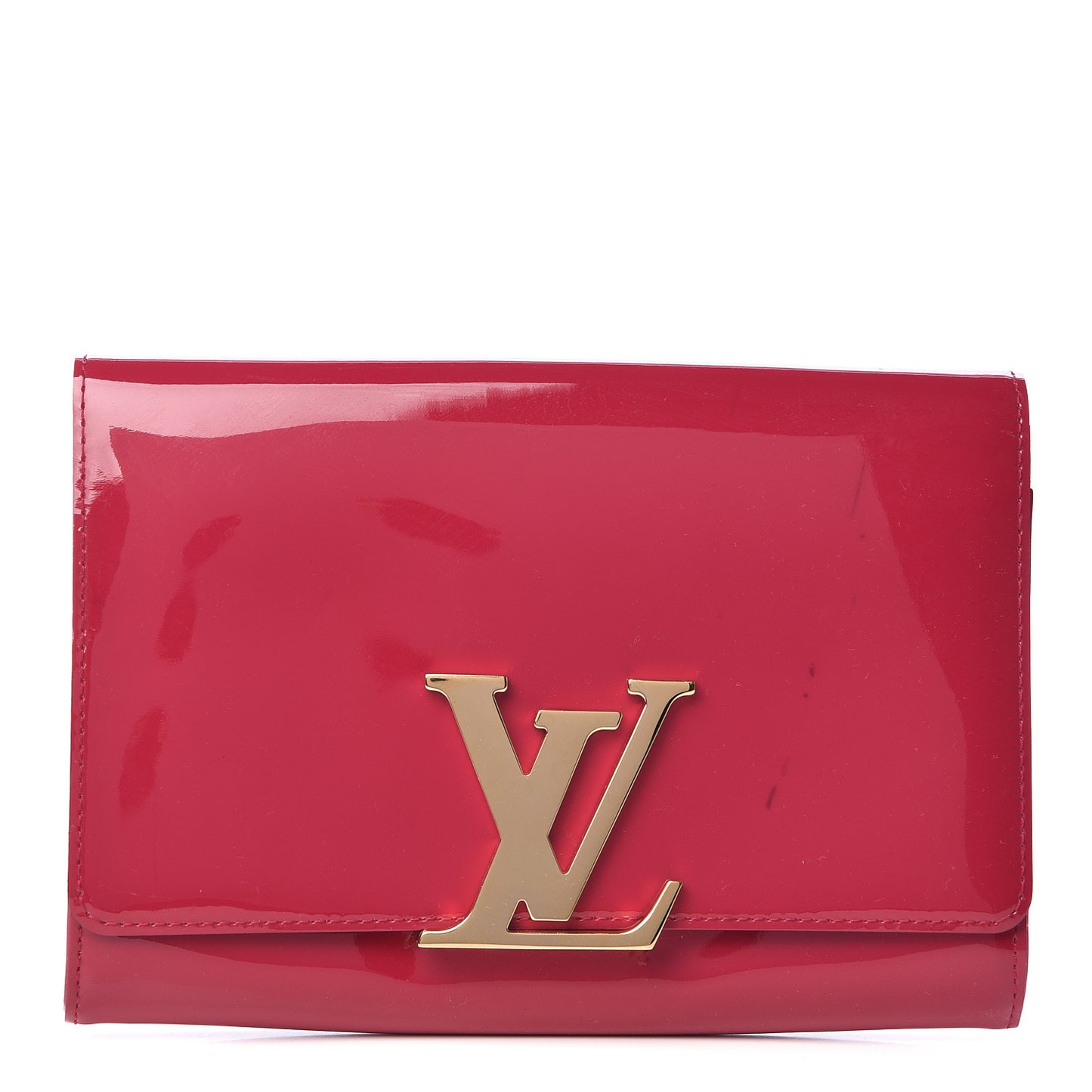 Patent Louise Clutch Rose Indien