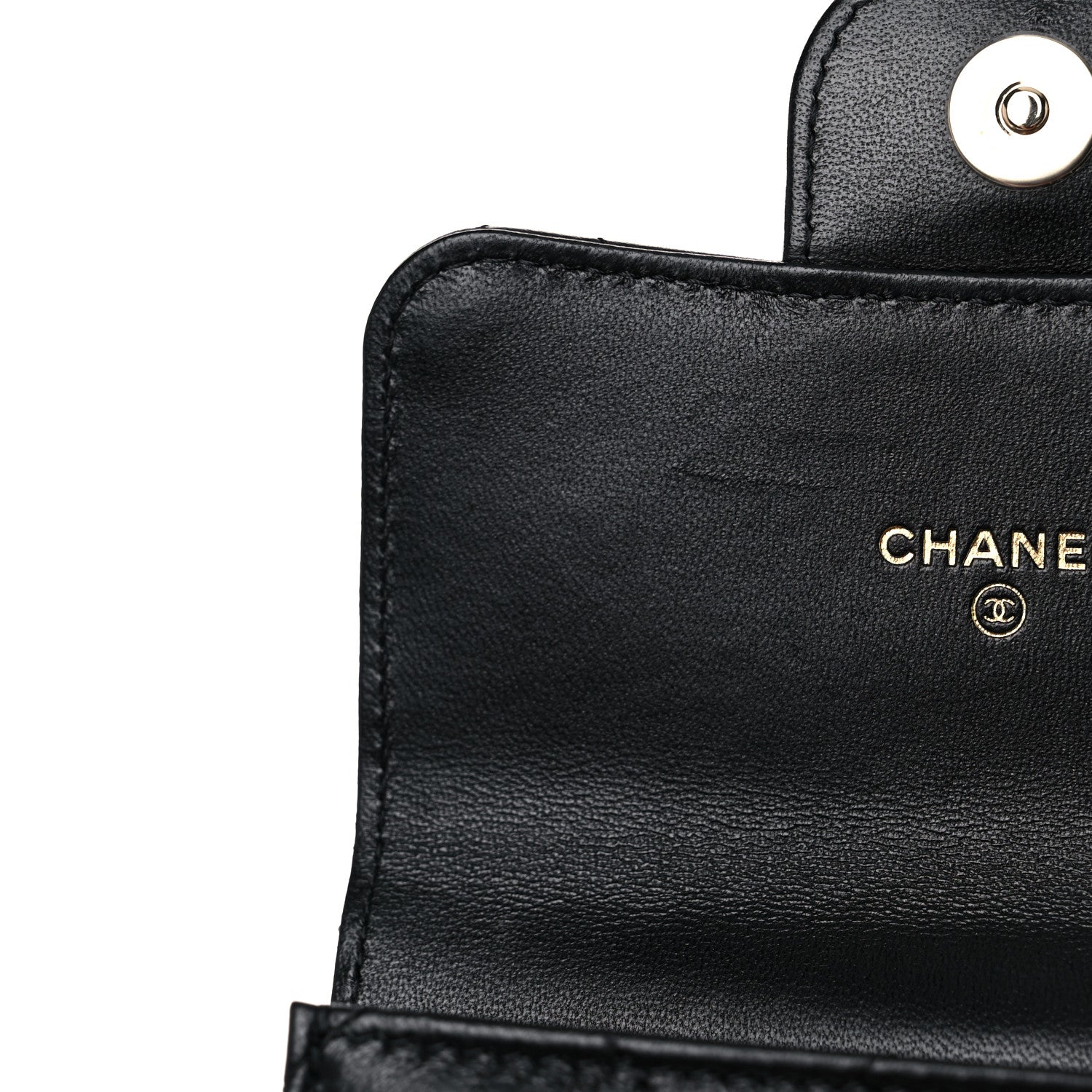 Chanel Lambskin Quilted Elegant Chain Mini Flap Belt Bag Black 10 of 12