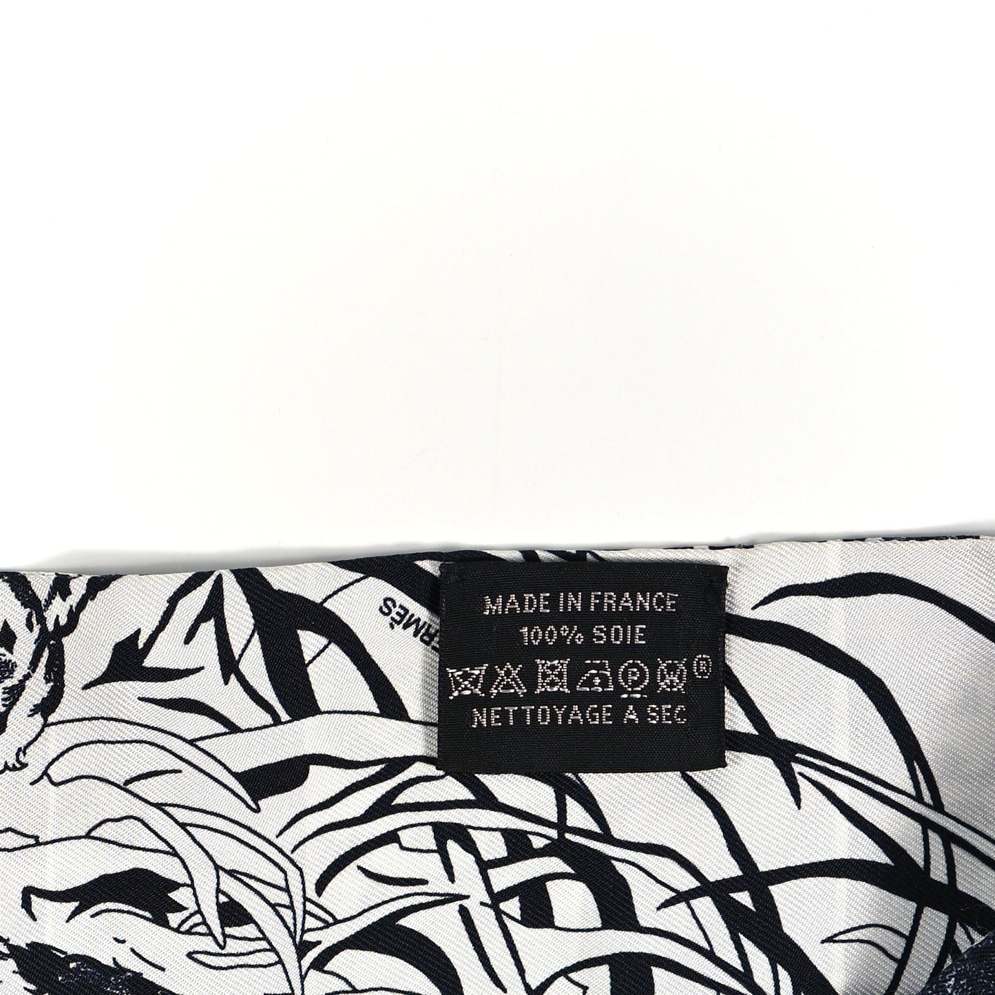 Silk Jungle Love Rainbow Twilly Gris Black White