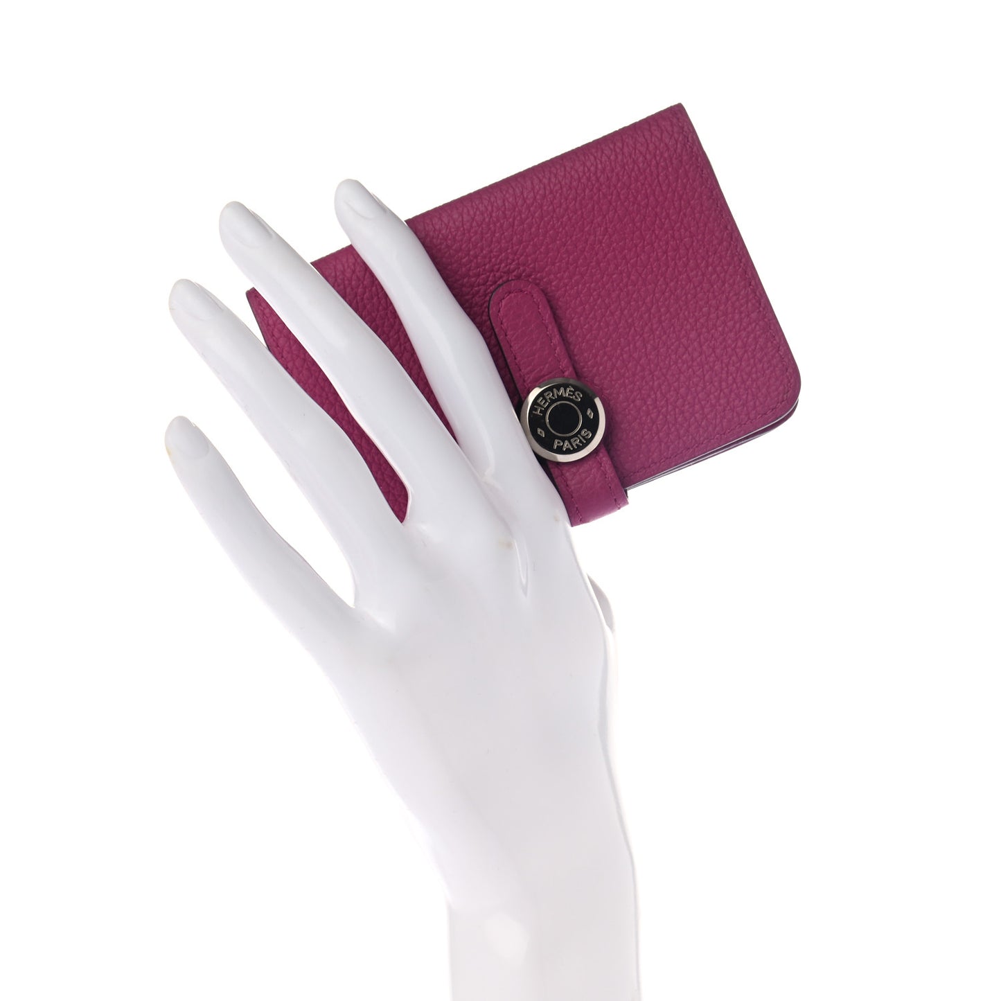 Togo Dogon Card Case Rose Pourpre