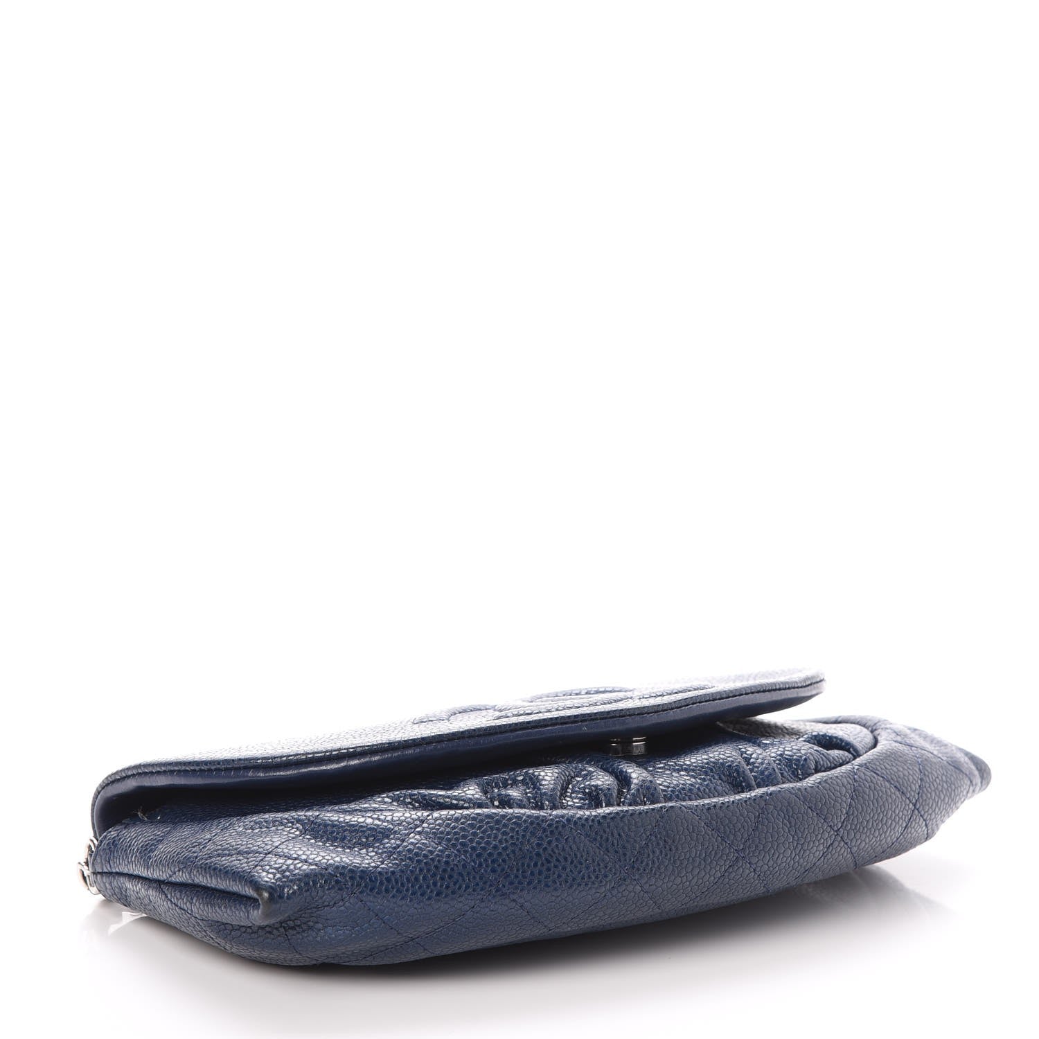 Chanel Caviar Half Moon Wallet On Chain WOC Navy 4 of 8