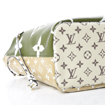 Louis Vuitton Monogram Giant Neverfull MM Kaki 5 of 9