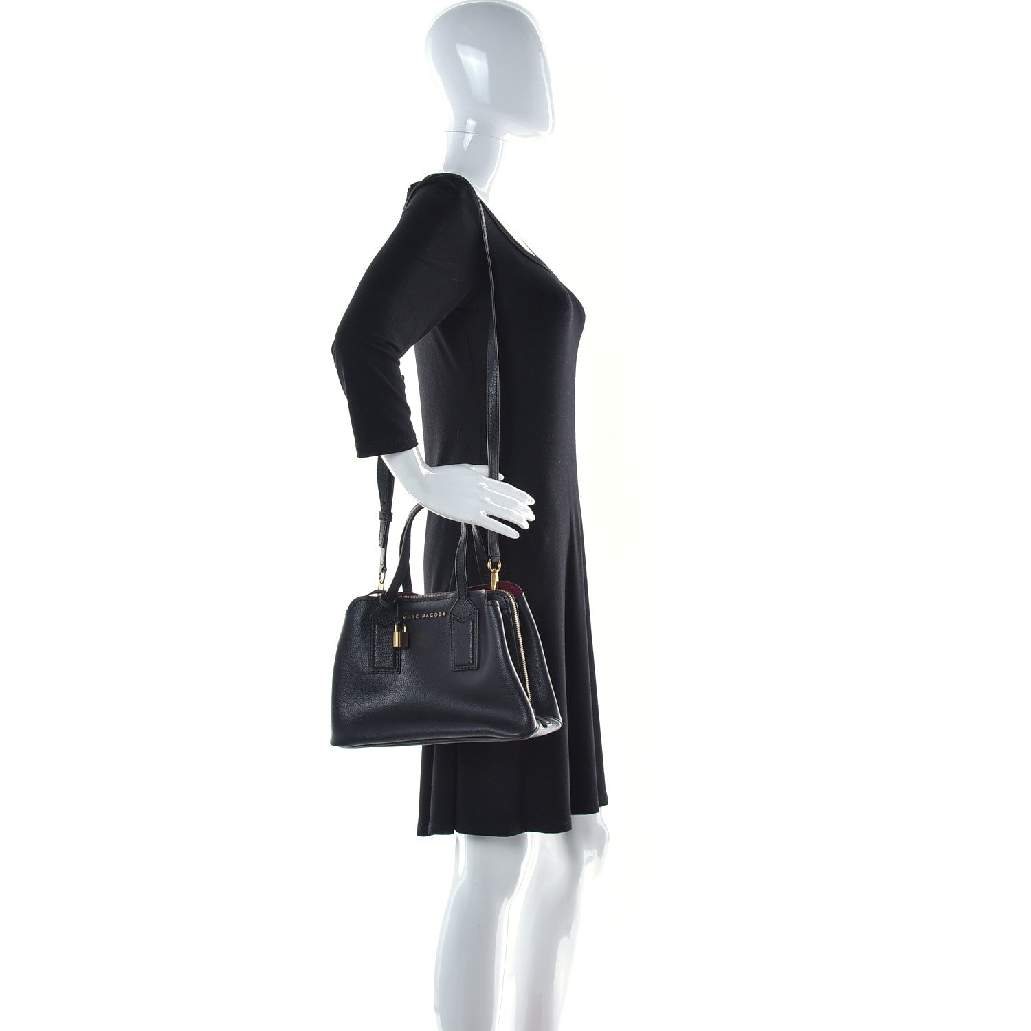 Marc Jacobs Pebbled Calfskin The Editor 29 Tote Black 2 of 11