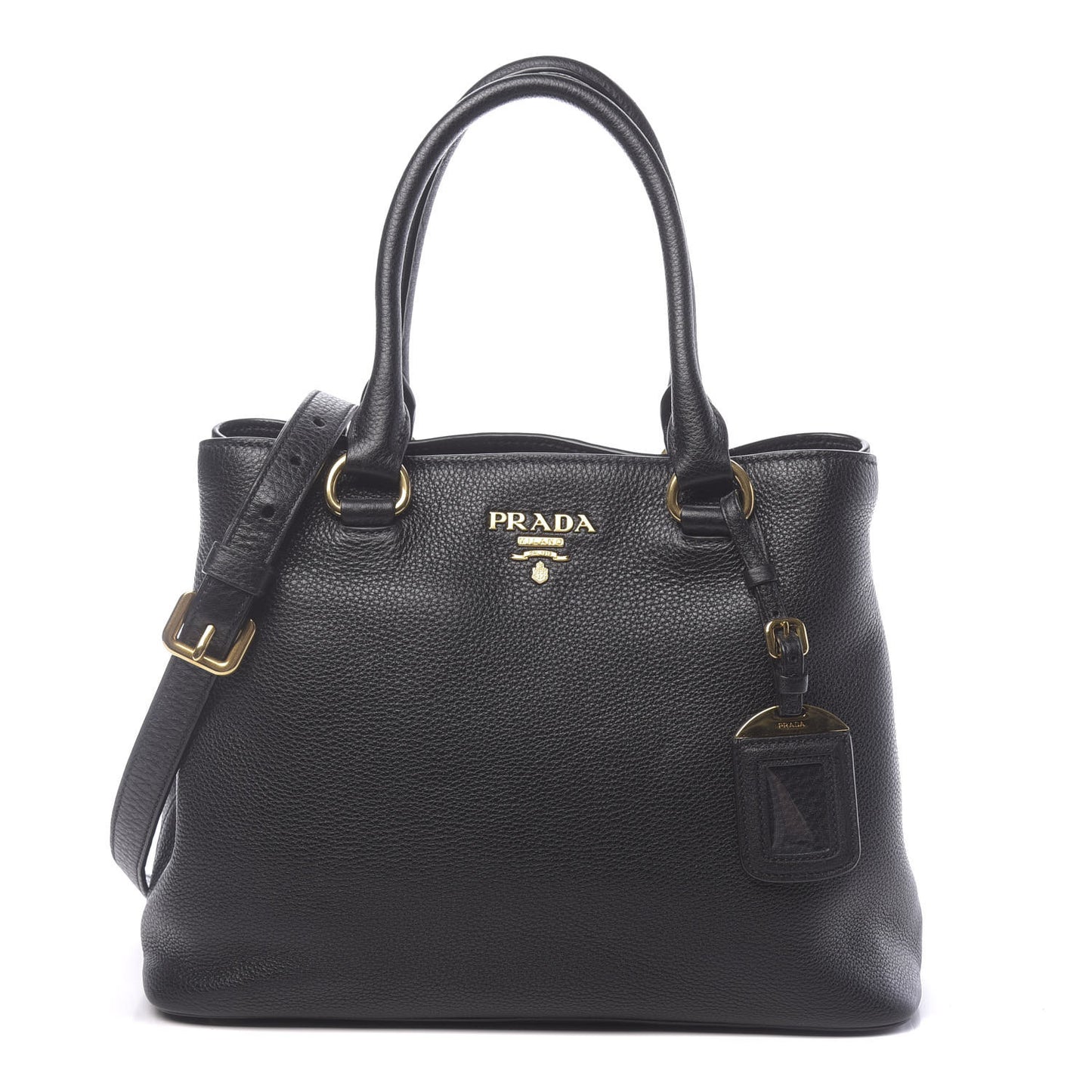 Vitello Daino Tote Black