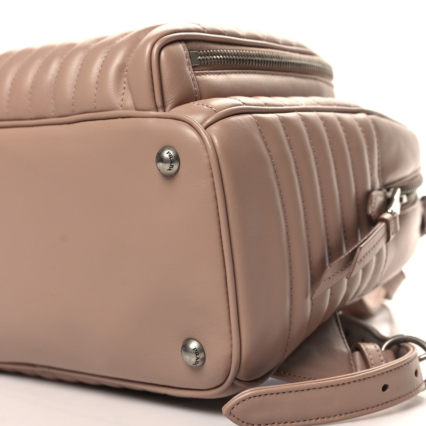 Soft Calfskin Impunture Diagramme Day Backpack Cipria