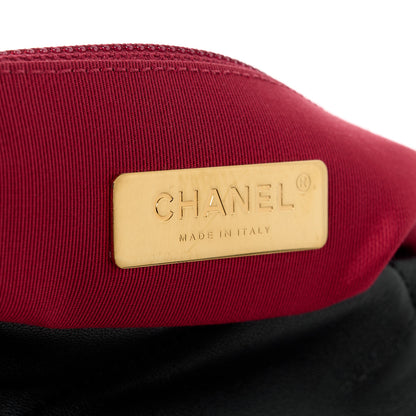 Chanel Goatskin Quilted Maxi Chanel 19 Flap Black 6 of 10