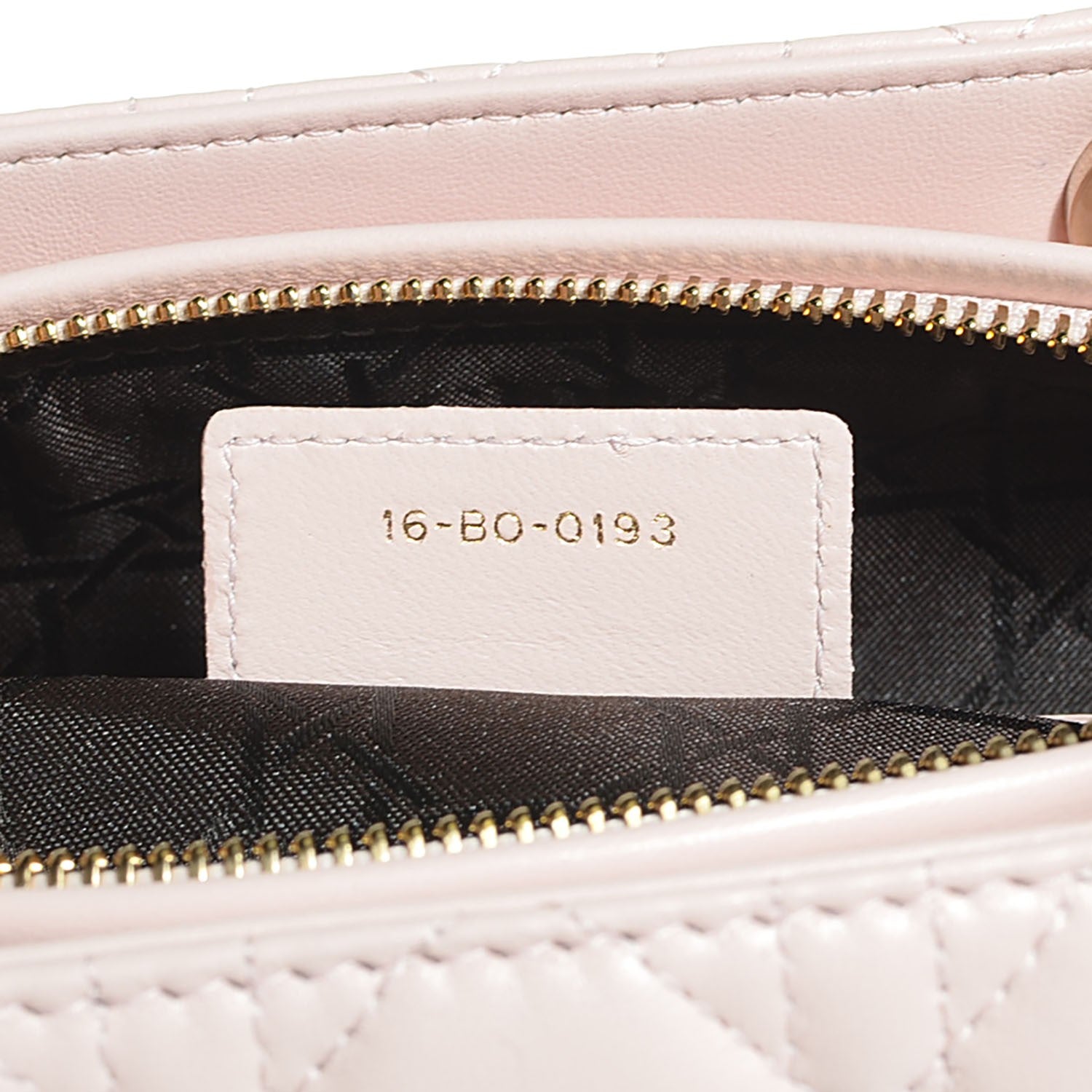 Christian Dior Lambskin Cannage Large Lady Dior Rose Poudre 8 of 8