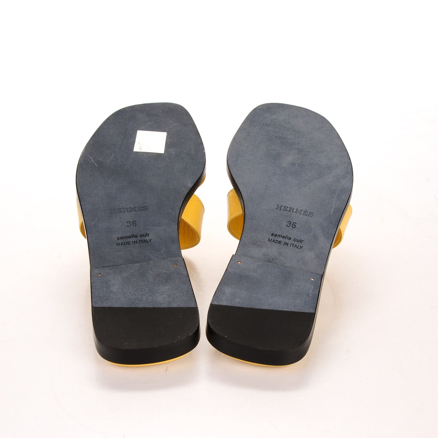 Hermes Verni Epsom Oran Sandals 36 Paille 5 of 7