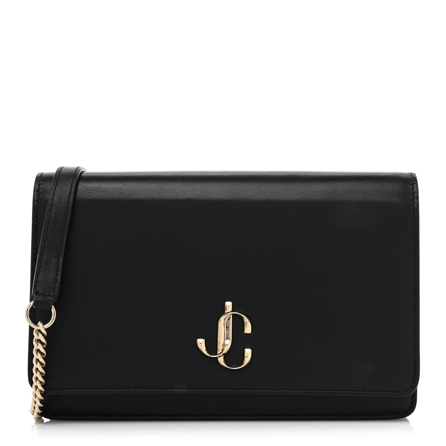 Jimmy Choo Smooth Calfskin Mini Palace Crossbody Black 1 of 12