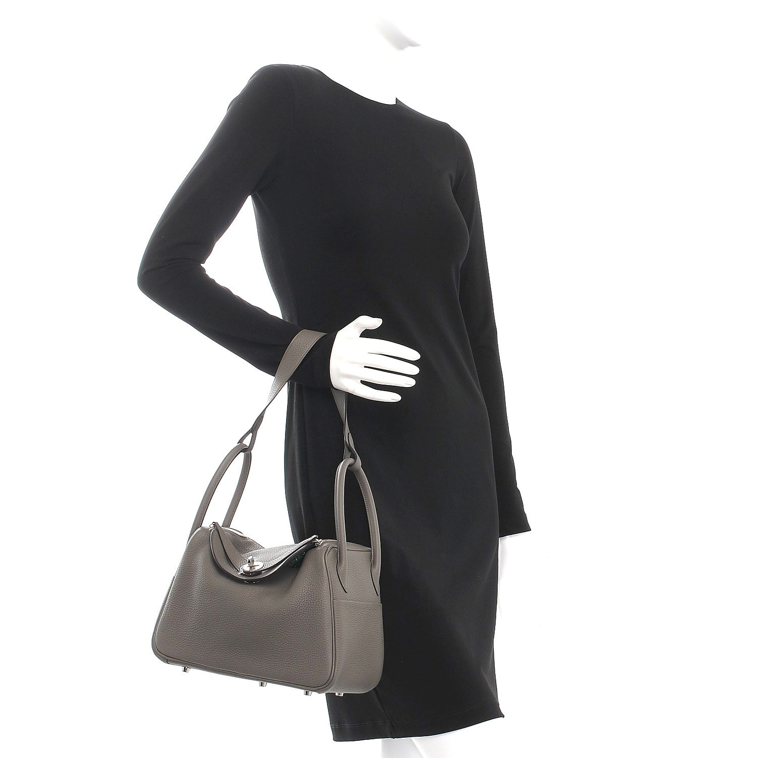 Hermes Taurillon Clemence Lindy 26 Etain 2 of 8