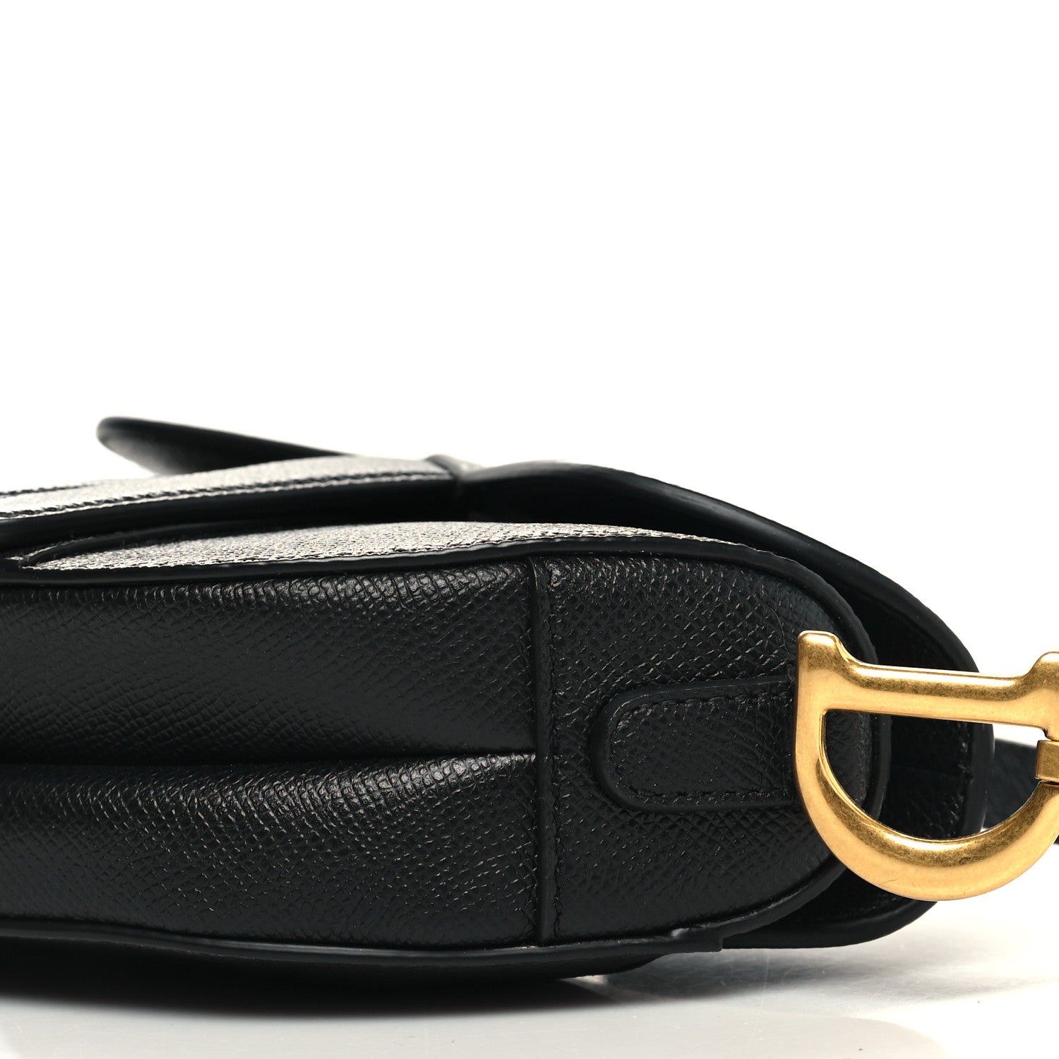 Christian Dior Grained Calfskin Mini Saddle Bag Black 10 of 10