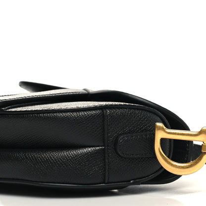 Christian Dior Grained Calfskin Mini Saddle Bag Black 10 of 10