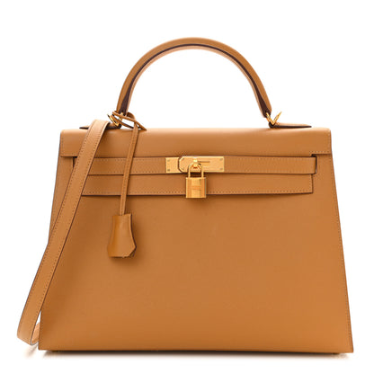 Hermes Epsom Kelly Sellier 32 Sesame 1 of 12