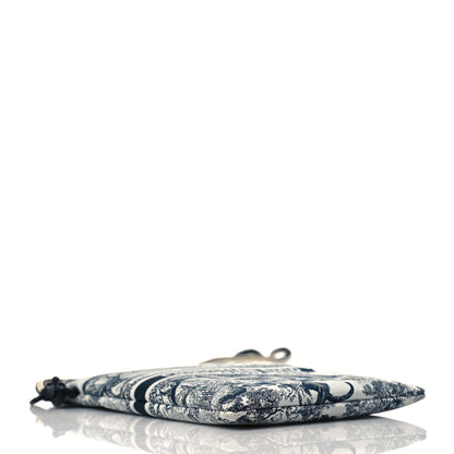 Christian Dior Technical Fabric Embroidered Toile De Jouy DiorTravel Multifunction Pouch Blue 6 of 11