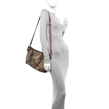 Gucci Monogram Medium Sukey Top Handle Dark Brown 2 of 10