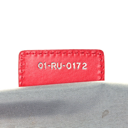 Christian Dior Coated Canvas Cannage Large Panarea Tote Red 10 of 11