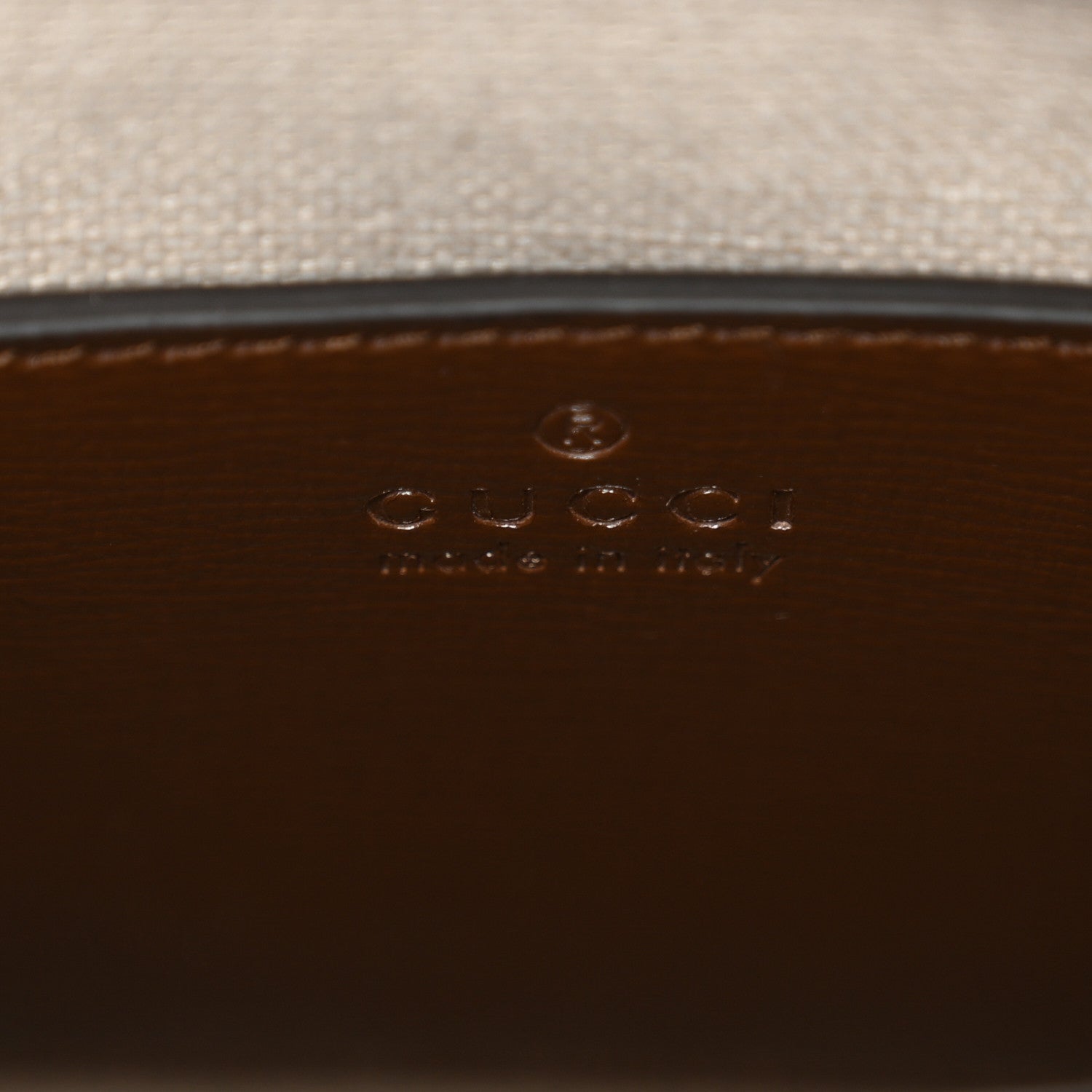 Gucci GG Supreme Monogram Azalea Calfskin Mini Retro Interlocking G Tote Bag Beige Ebony Brown Sugar 6 of 10