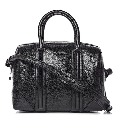 Givenchy Glazed Pebbled Calfskin Medium Lucrezia Black 1 of 10