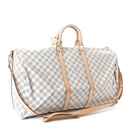 Louis Vuitton Damier Azur Keepall Bandouliere 55 2 of 11