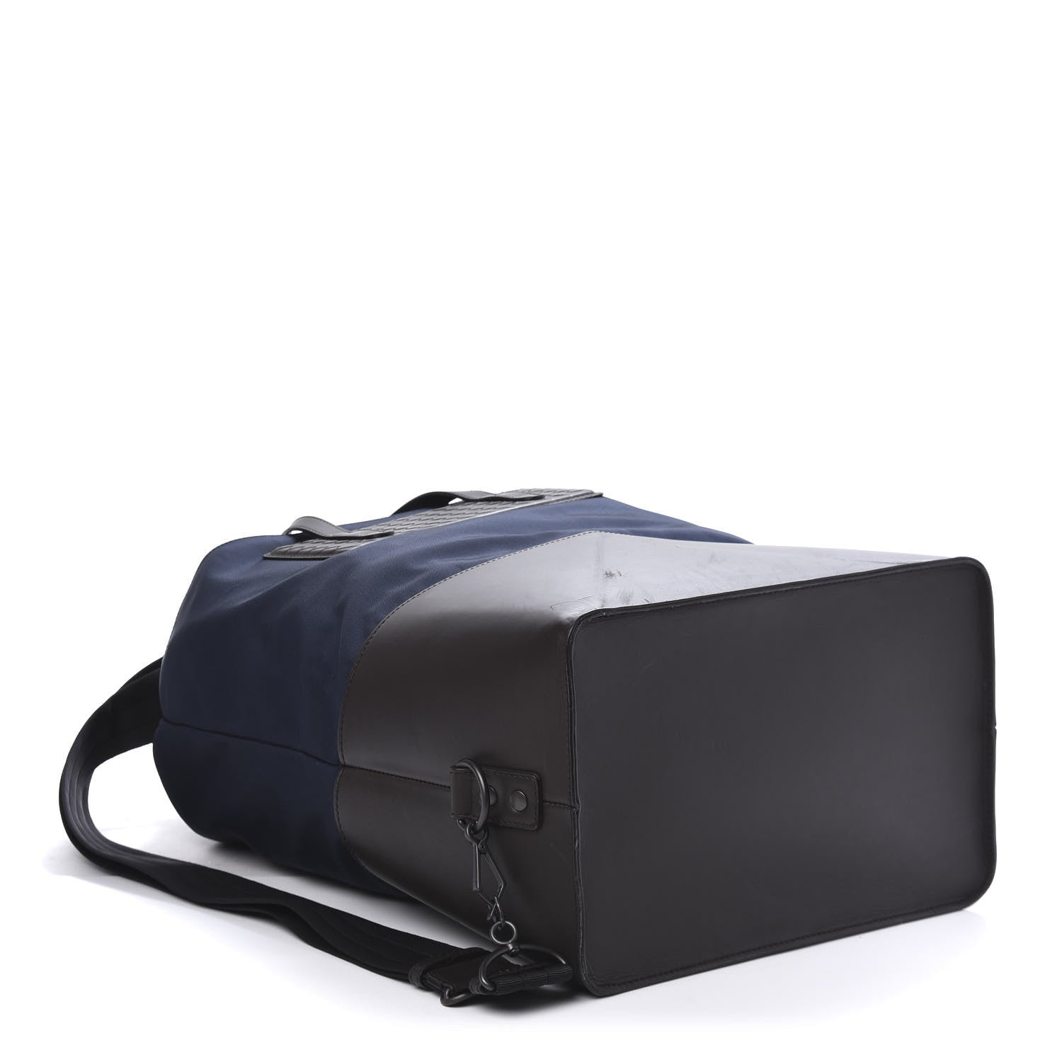 Bottega Veneta Calfskin Intrecciato Canvas Collapsible Travel Bag Ebano 3 of 8