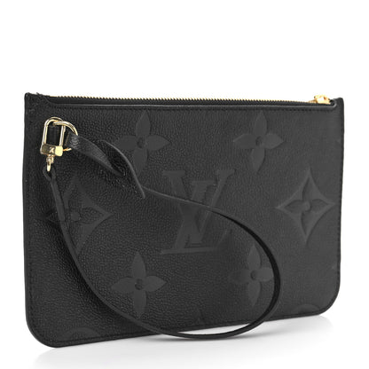 Louis Vuitton Empreinte Monogram Giant Neverfull MM Pochette Black 3 of 7